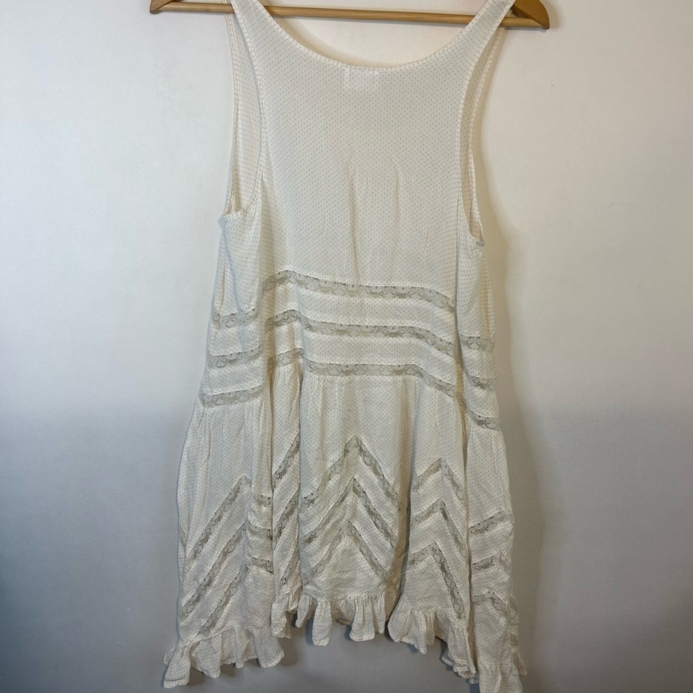 Intimately free people trapeze tank small off white polka dot tunic - Picture 4 of 4